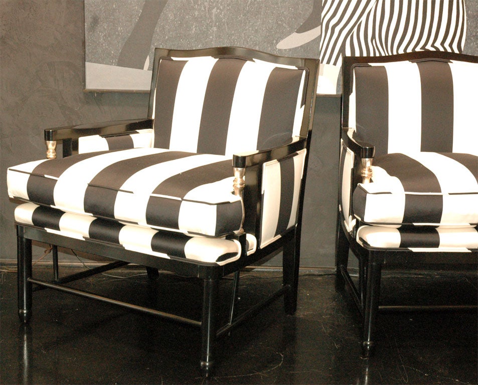 Pair of Deco Modernist Bergere Chairs 1