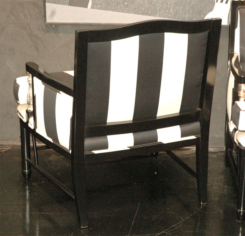 Pair of Deco Modernist Bergere Chairs 5