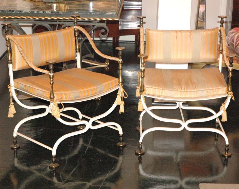 Pair of  Small Neoclassical Chairs