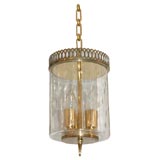 Chic etched glass lantern