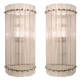 Pair of  Venini "Nastri" Sconces.
