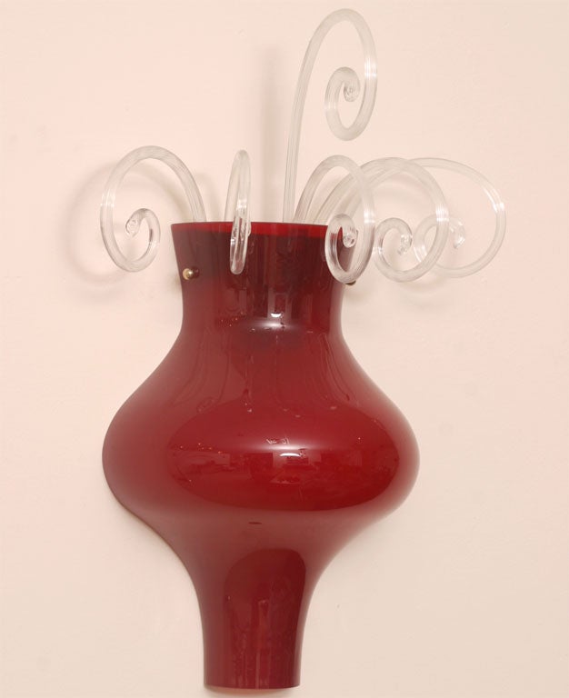 Pair of Murano Glass "Pastorali" Sconces.