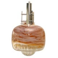Mazzega Italian Murano Glass Light Fixture 11