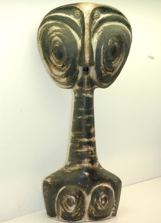 This powerful figure has obvious affinities to African sculpture, reminding us of the widely varied sources which influenced this fascinating French artist. Rarely seen for sale even in France, Raty's work is both enigmatic and accessible, and