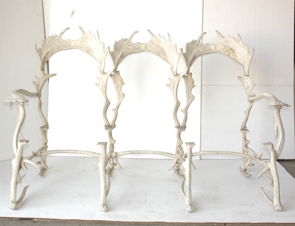 Cast Aluminum "Antler" 3-seat Sofa