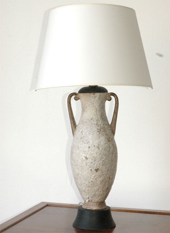 1950s Italian Ceramic Amphora Lamp