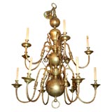 Large Two-tier Dutch Chandelier