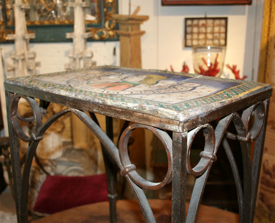 Tile Top Side Table