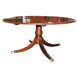 Late 19th Century mahogany regency style tilt-top table