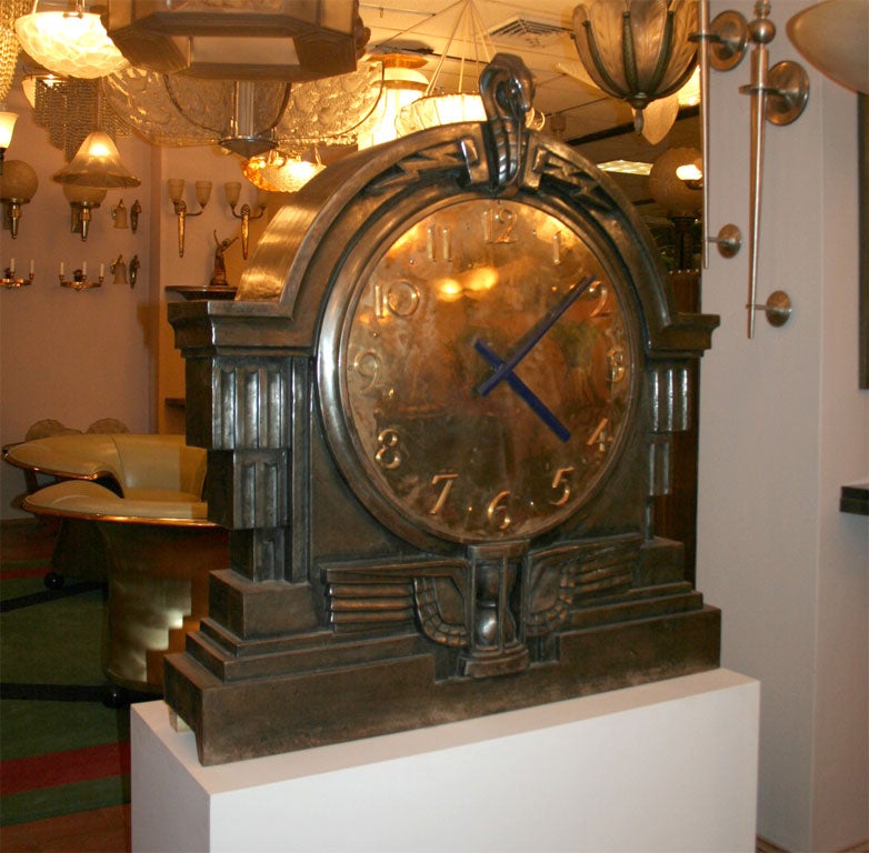 An Exceptional Art Deco Architectural Clock