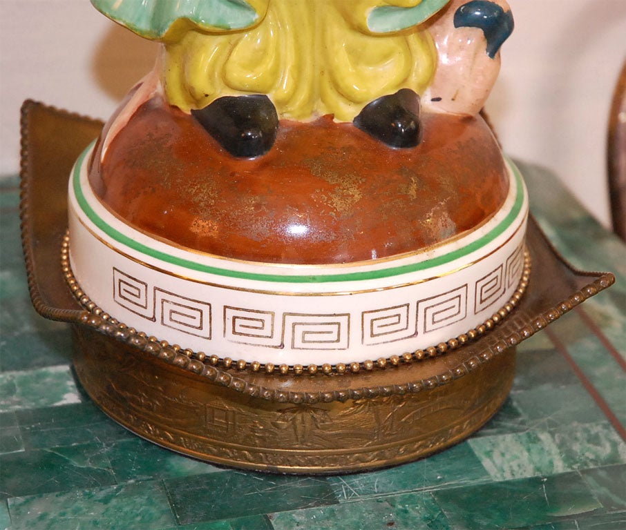Pair of Delicate Chinese Figure Lamps 1