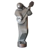 Ferdinand Parpan bronze "The Guitarist"