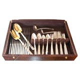 Tiffany & Co sterling silver flatware set. total 64 pcs."Hampton"Marked