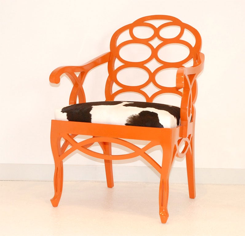 Period "Loop-Back" Arm Chair Attributed To Frances Elkins