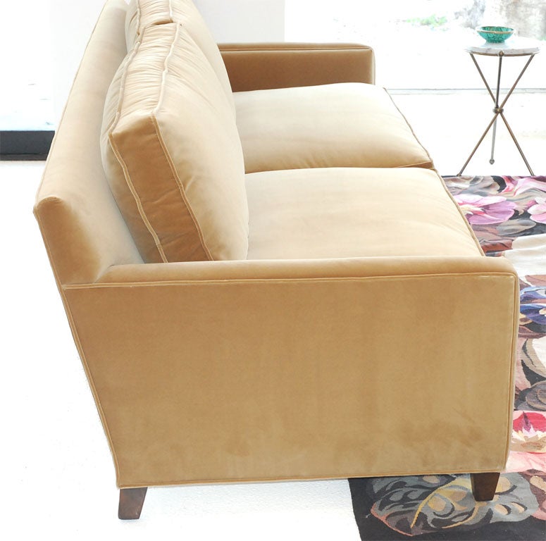 A Velvet Upholstered Sofa Designed by William Haines 2