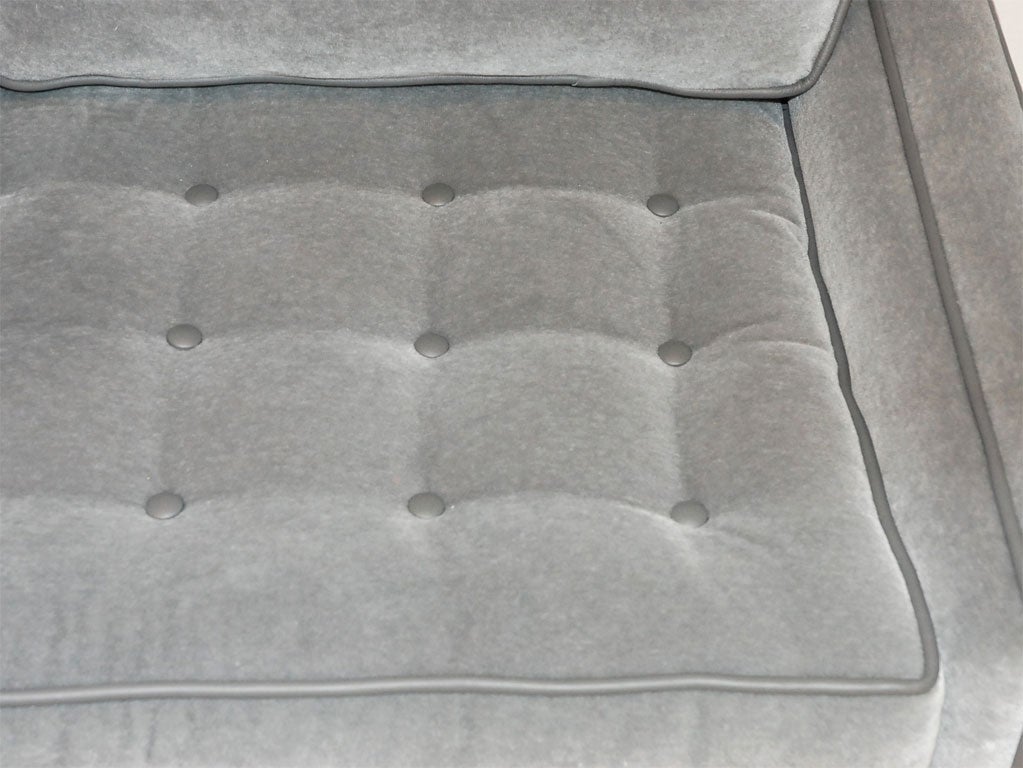 A Stunning Loose Cushion Sectional Sofa Upholstered in Mohair 3