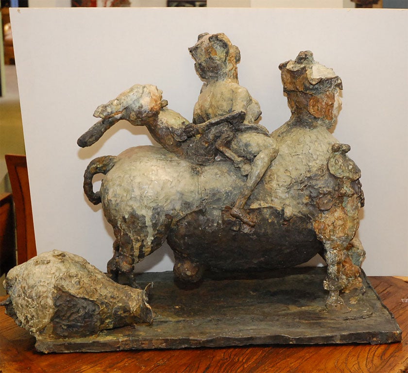 Emil Kazaz: Bronze sculpture king's toy artist proof I/II year, 2006.