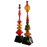 Tall Glass Sculptures