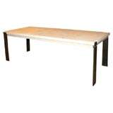 French Travertine 
Bronze table