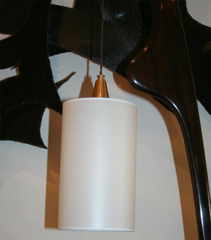 Mahogany Rispal Mantis floor lamp
