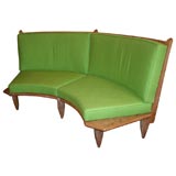 Vintage Curved sofa by Guillerme & Chambon