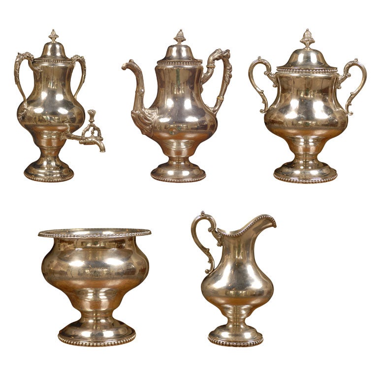 Very Fine Six-piece Sterling Coffee & Tea Set