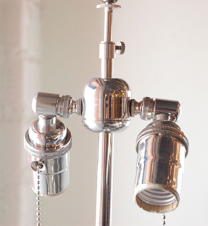 Pair of Glass Block Floor Lamps 1