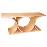 Parchment Console Inspired by Jean-Michel Frank/Karl Springer