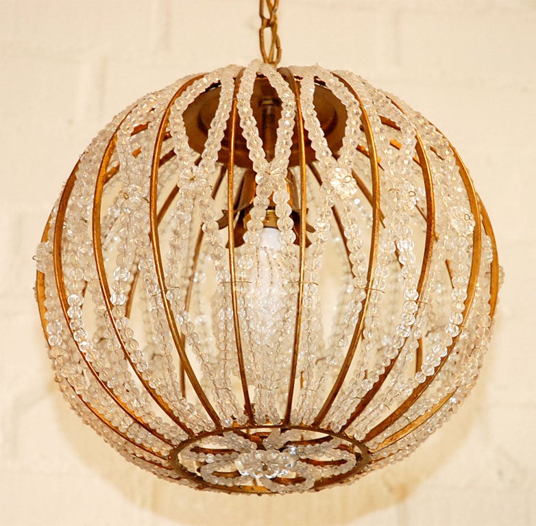 Beaded Sphere Chandelier