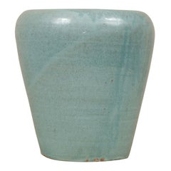 A. R. Cole Pottery Huge Turquoise Vase, North Carolina