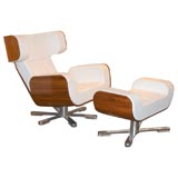 Used Wing Chair & Ottoman by Lyx