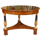 Empire Style Gilt and Lacquered Circular Table, c. 1820