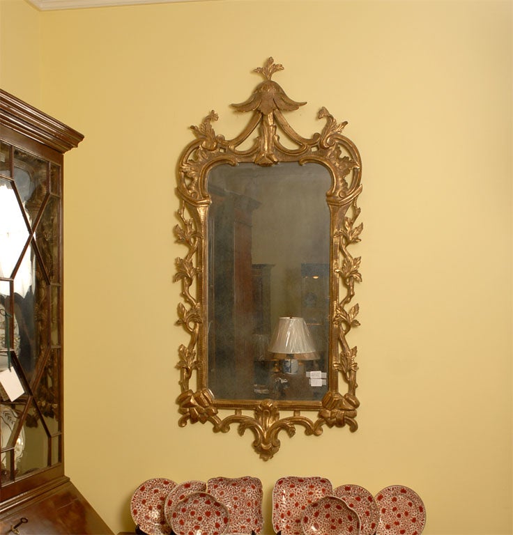 Pair of George III style aged reproduction mirrors.