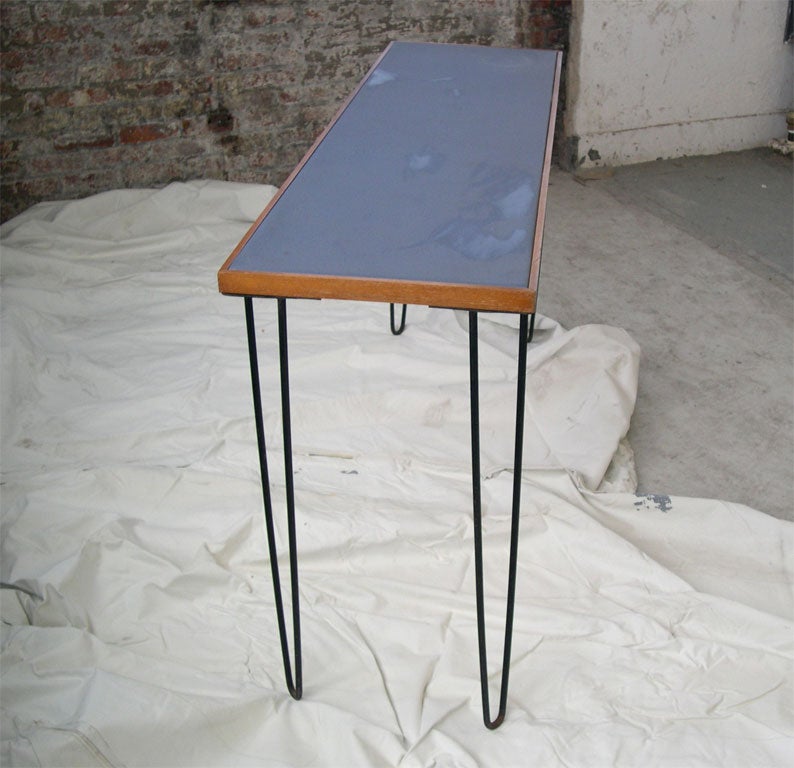 Modern iron console.