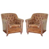 Pair of Chesterfield Arm Chairs
