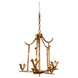 Vintage Faux Bamboo Chandelier