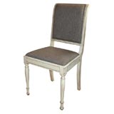 set of 10 French bleached oak dining chairs