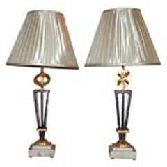 Pair of Painted Iron Lamps in the Manner of Gilbert Poillerat 10