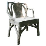 Faux Bois Arm Chair