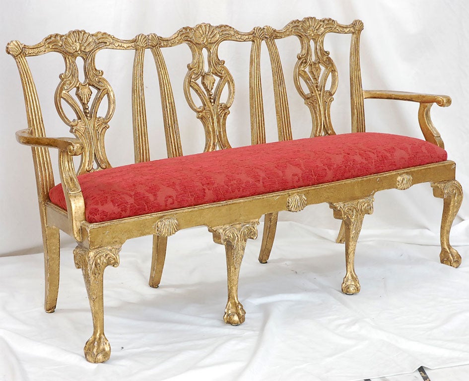 Chippendale Style Childs or Salesman Sample Settee (GMD#1696)