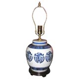 A Single Blue & White Melon Ball Jar