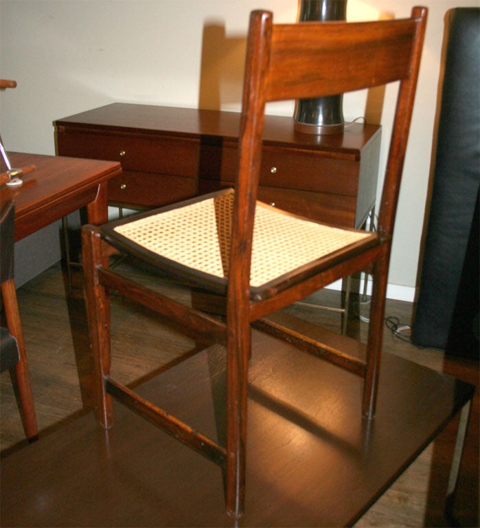 Set of Six Brazilian Rosewood Dining Chairs 2