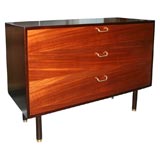 Harvey Probber 3 drawer dresser with brass pulls-1950's