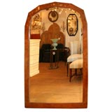 #3945 Large Burled Wood Mirror