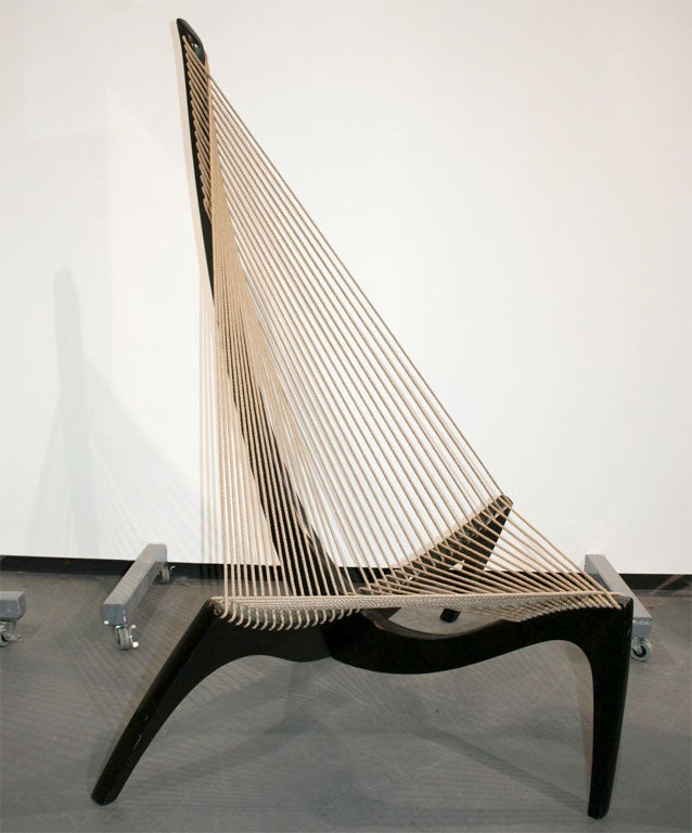 Early Mahogany Harp Chair by Hovelskov
