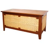 Teak and Cane Blanket Chest / Trunk by Kai Winding