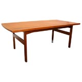 Solid Teak Coffee Table by Tove and Edvard Kindt Larsen