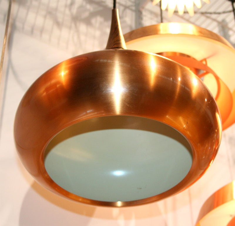 Copper and Rosewood Orient Pendel by Jo Hammerborg 1