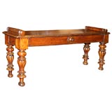 William IV Period Bolster End Bench