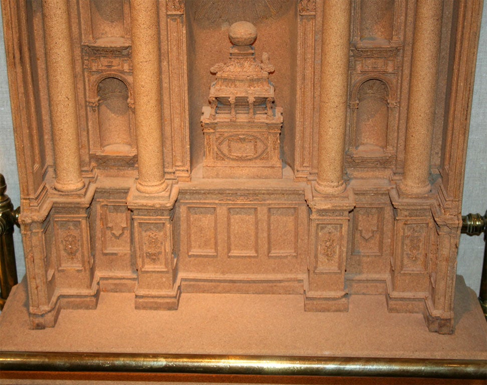 Italian Unusual Cork Architectural Model